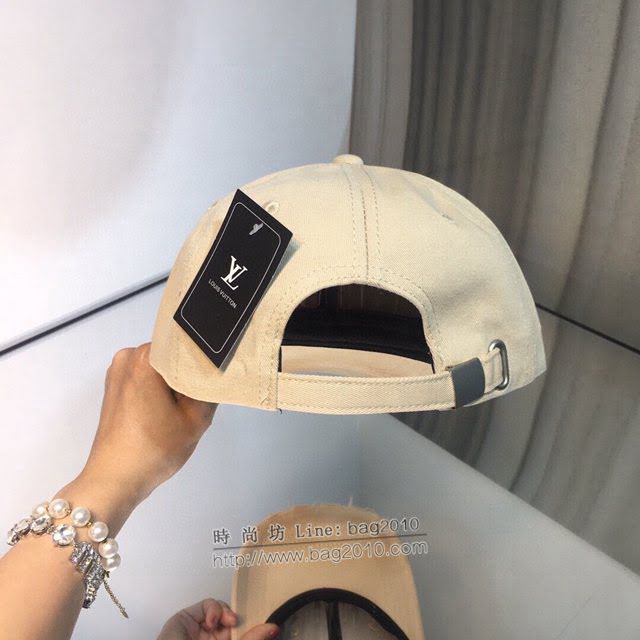 LV爆款男士帽子 路易威登暗紋提花2021早春棒球帽 LV做舊鴨舌帽  mm1264